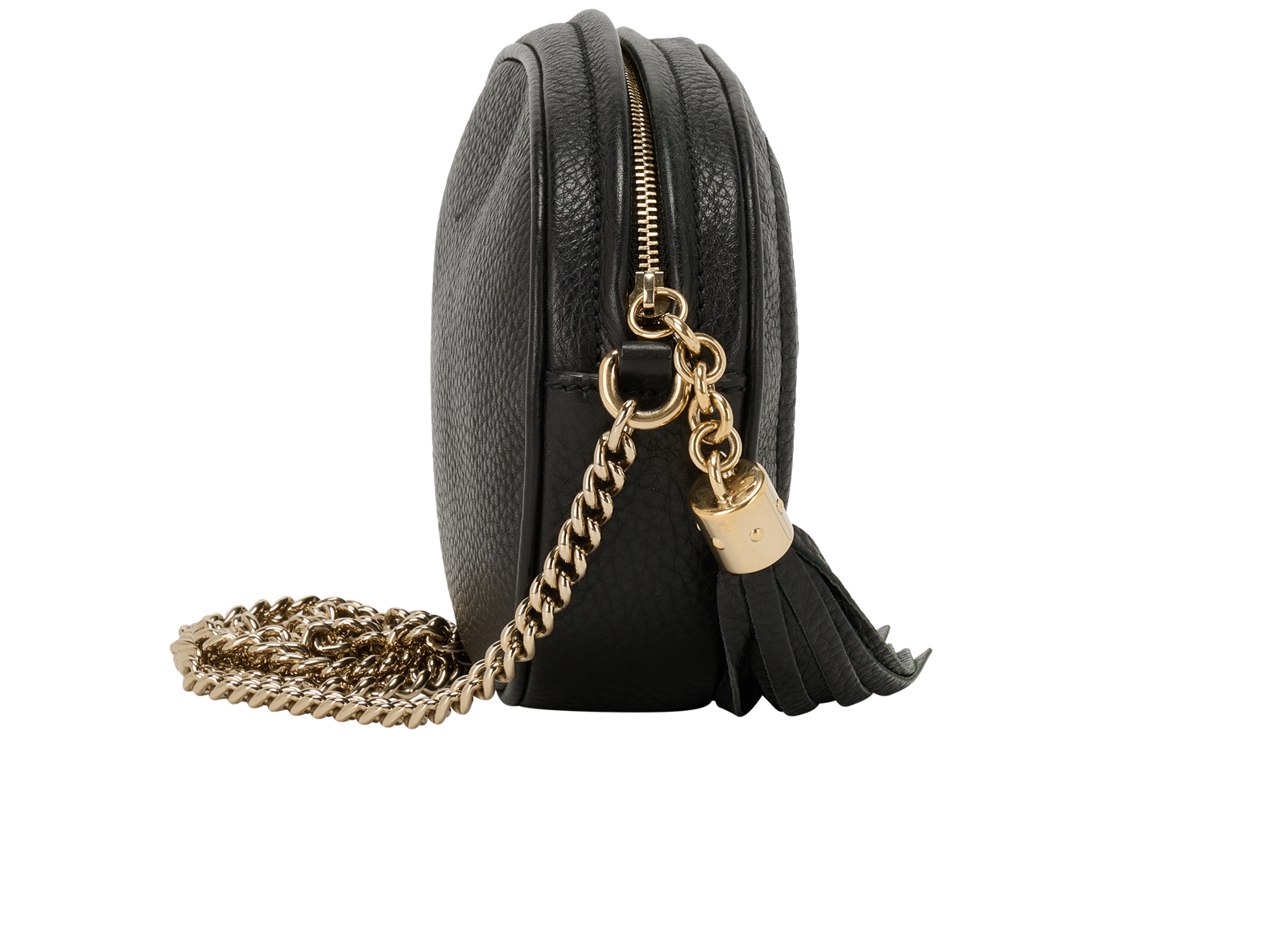 Mini Soho Crossbody, &pound;450, Handbags, Black, Leather, Side view